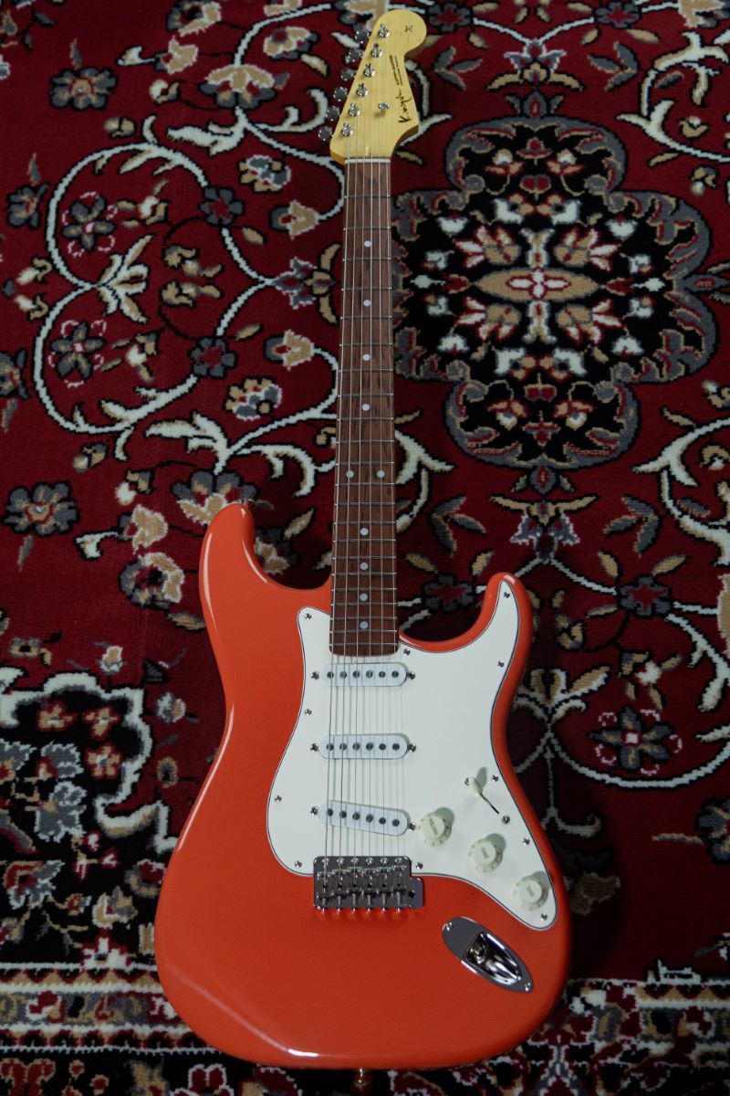 K.Nyui Custom Guitars KNST Fiesta Red on 3TS Multilayer（B級特価