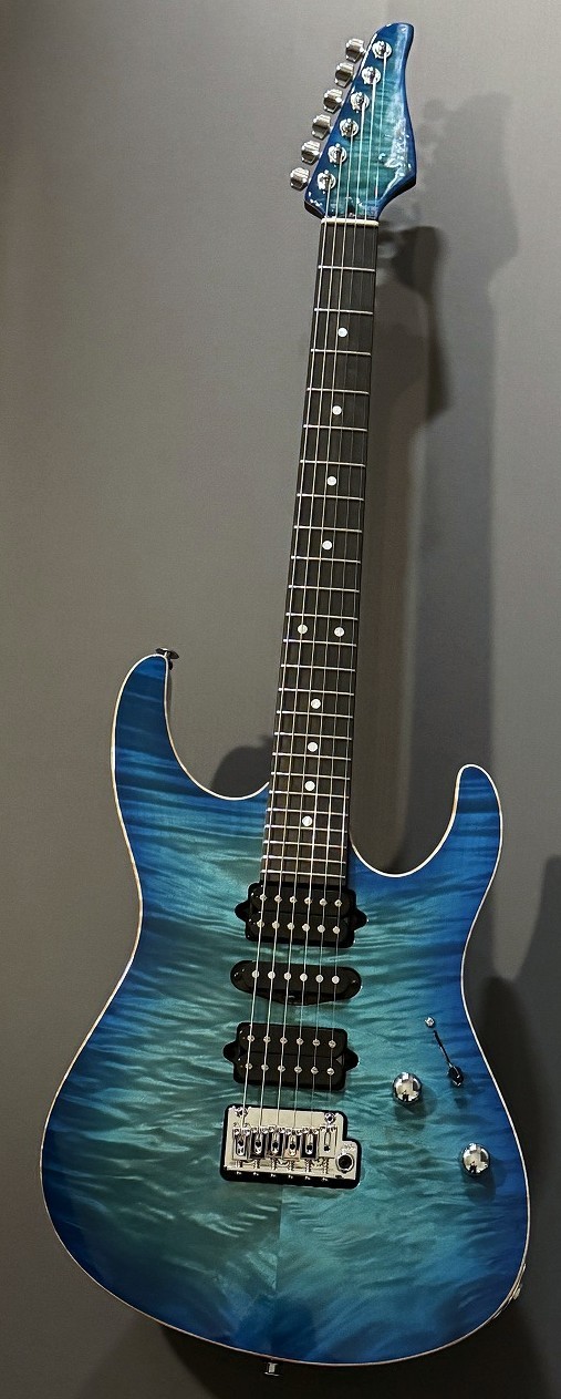 ギター Suhr Custom Modern Floyd / Bahama Blue Suhr Custom Modern Bahama Blue Burst【1ピースボディ】【エンジェル