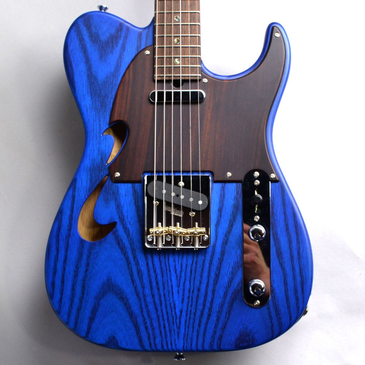 T's Guitars DTL-Classic22 Hollow Rose Neck Tranceblue S/N:032719 