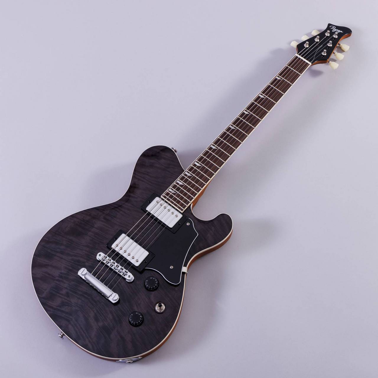 RYOGA CICADA/FM Translucent Black エレキギター セミアコ 軽量（新品