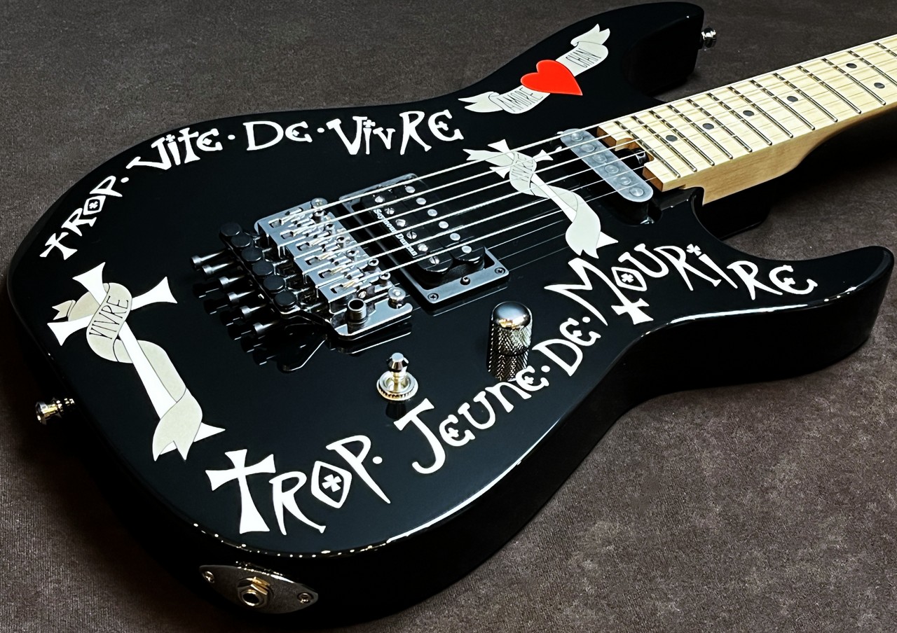ウォーレンデマルティニ　フレンチモデル Charvel Warren DeMartini USA Signature Frenchie Gloss Black（中古