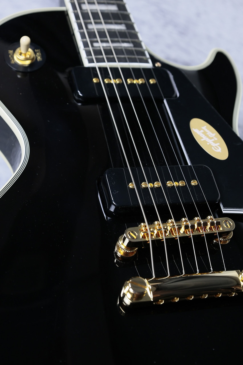 Epiphone Les Paul Custom p-90 Ebony #25031523207【3.84kg