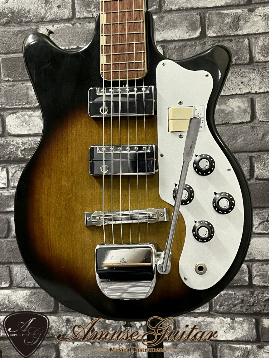 Teisco MJ-2L # Sun Burst 1963年製【EARLY MODEL】w/HARD CASE 2.97kg 