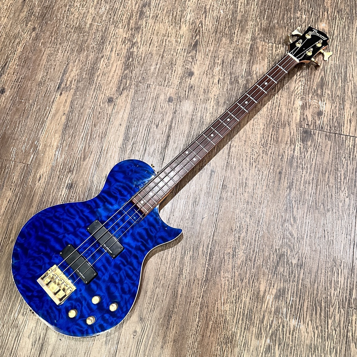 Burny LSB-65 レスポール タイプ アクティブ Electric Bass（中古/送料