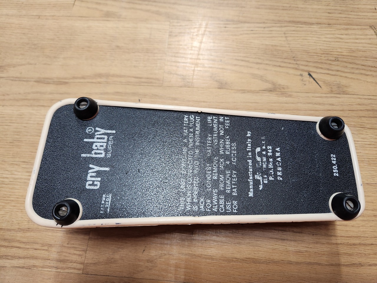 Jen cry baby SUPER 250.422（白FASEL） JEN◇cry baby SUPER 250.422/ワウペダル/本体のみ/白FASEL