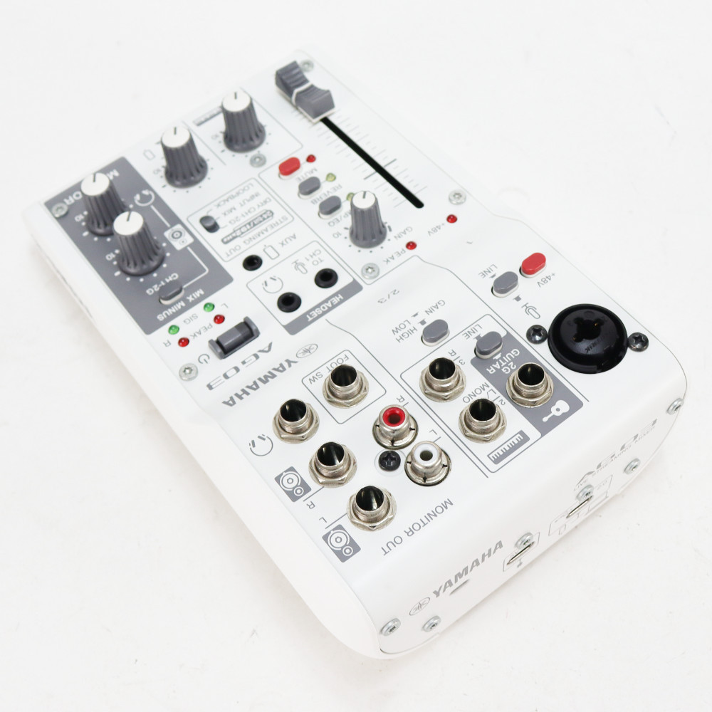 YAMAHA ヤマハ AG03 ミキサー 中古 YAMAHA 【中古】 ミキサー ヤマハ YAMAHA AG03 mk2 W ライブ