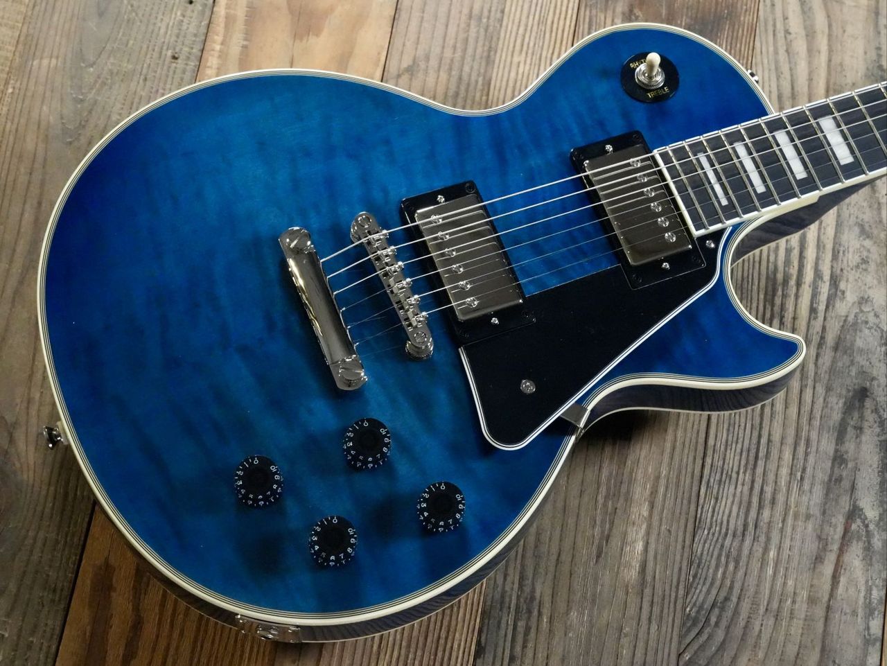 Epiphone Les Paul Custom Quilt Viper Blue (バイパーブルー) 島村