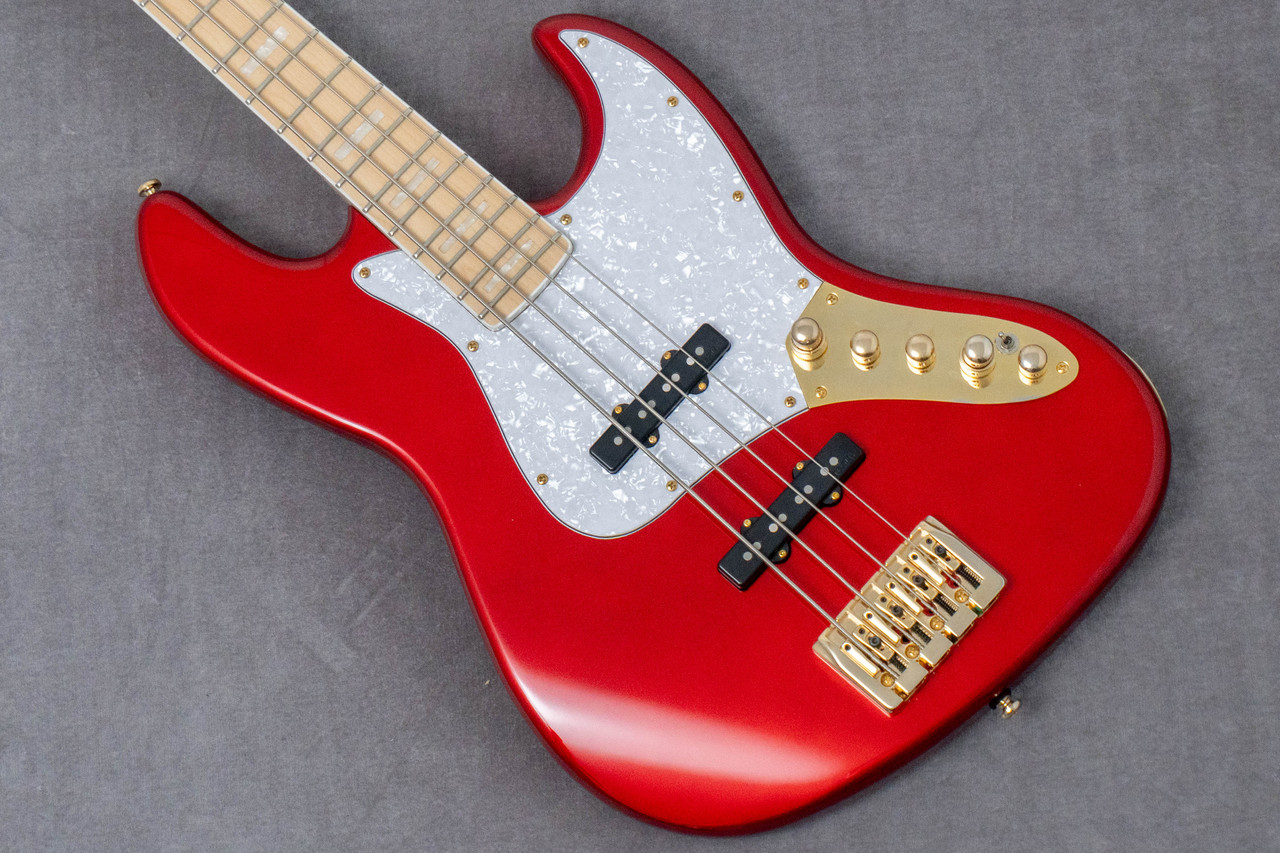 ジャンク品　Charvel エレキベース　ベース　メタリックレッド Swing Guitars Jazz Deluxe 4 Candy Apple Red 4.42kg #26010016【GIB