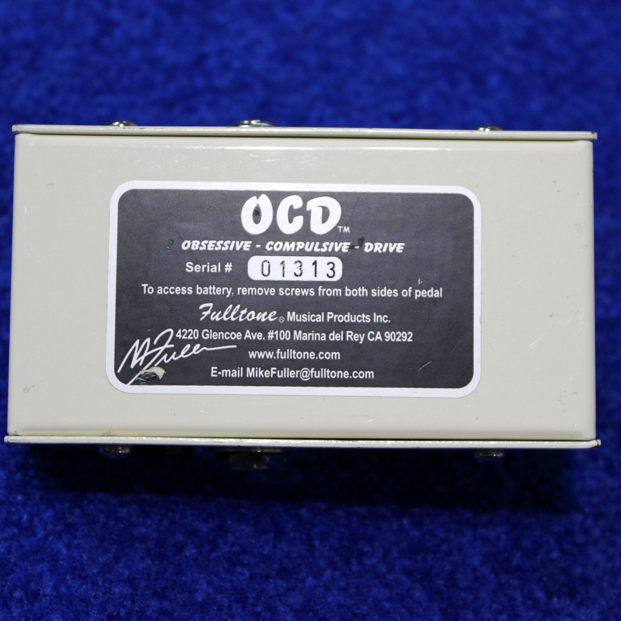 Fulltone OCD ver1.1 最初期のロット 2005年製 です（中古