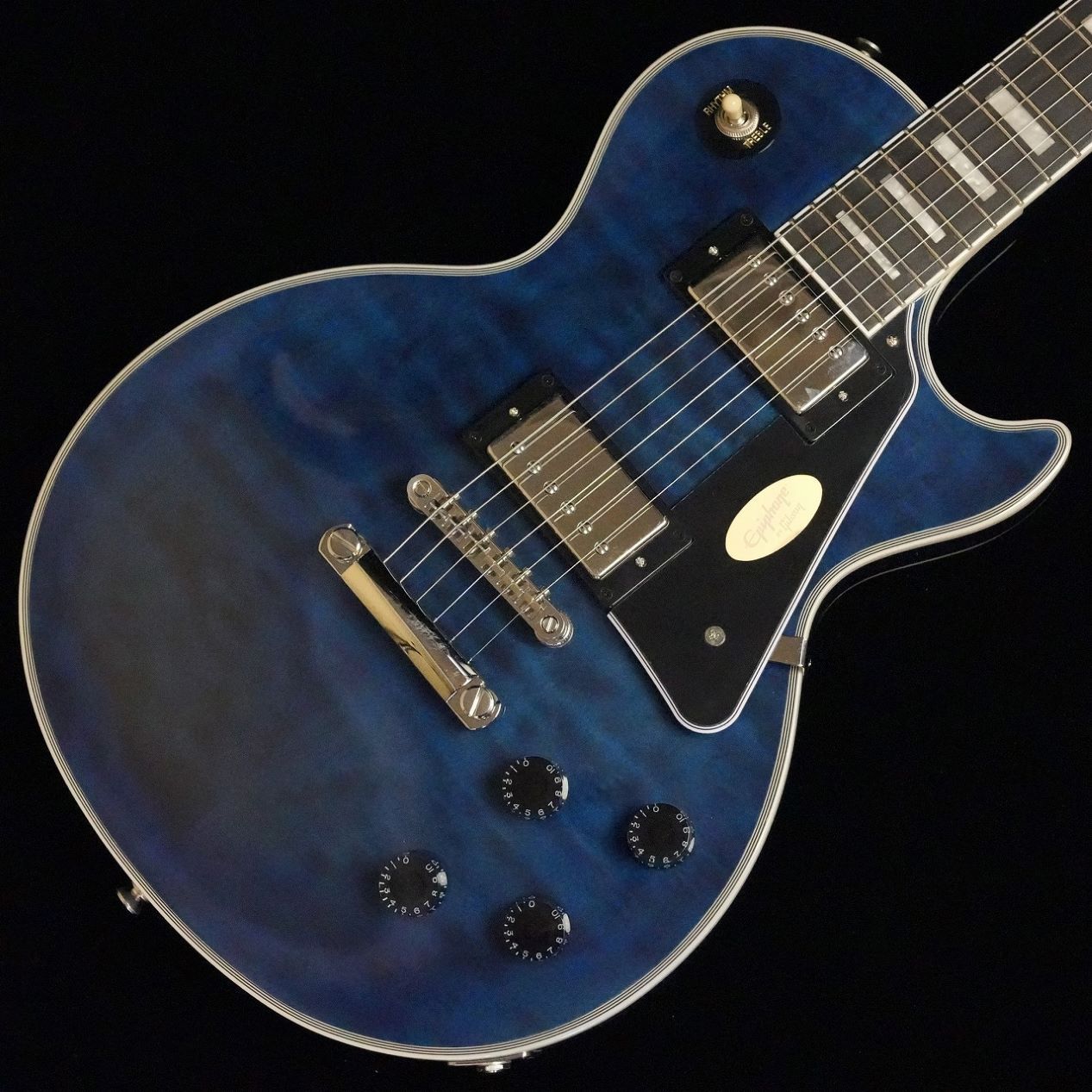 Epiphone Les Paul Custom Quilt / Viper Blue（新品/送料無料）【楽器