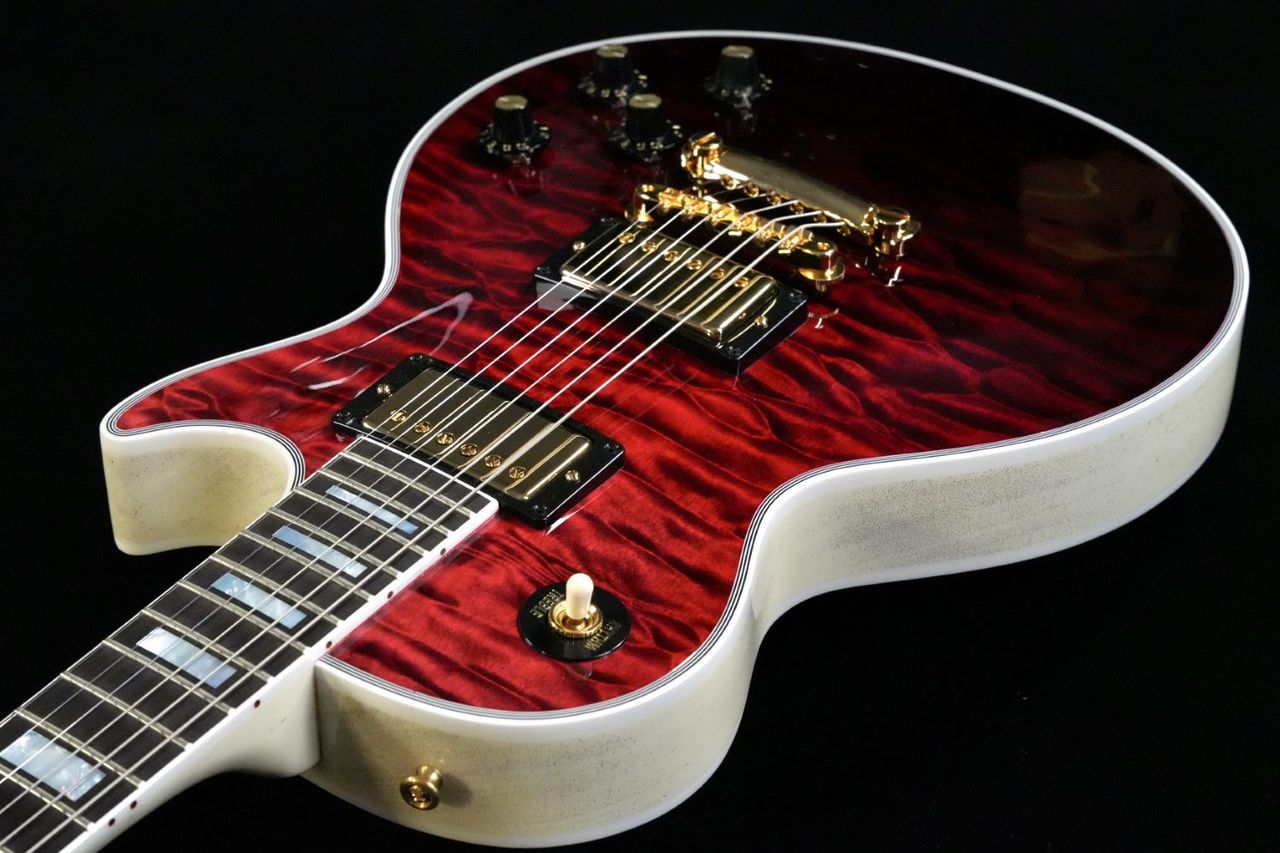 Gibson M2M 1968 Les Paul Custom 5A Quilted Maple/Red Tiger Fade