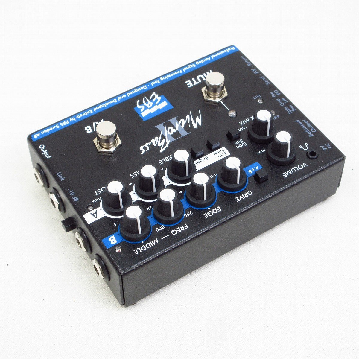 EBS MicroBass II　エフェクター　プリアンプ　ベース用 EBS MicroBass II Bass Preamp (2チャンネル切替式プリアンプ
