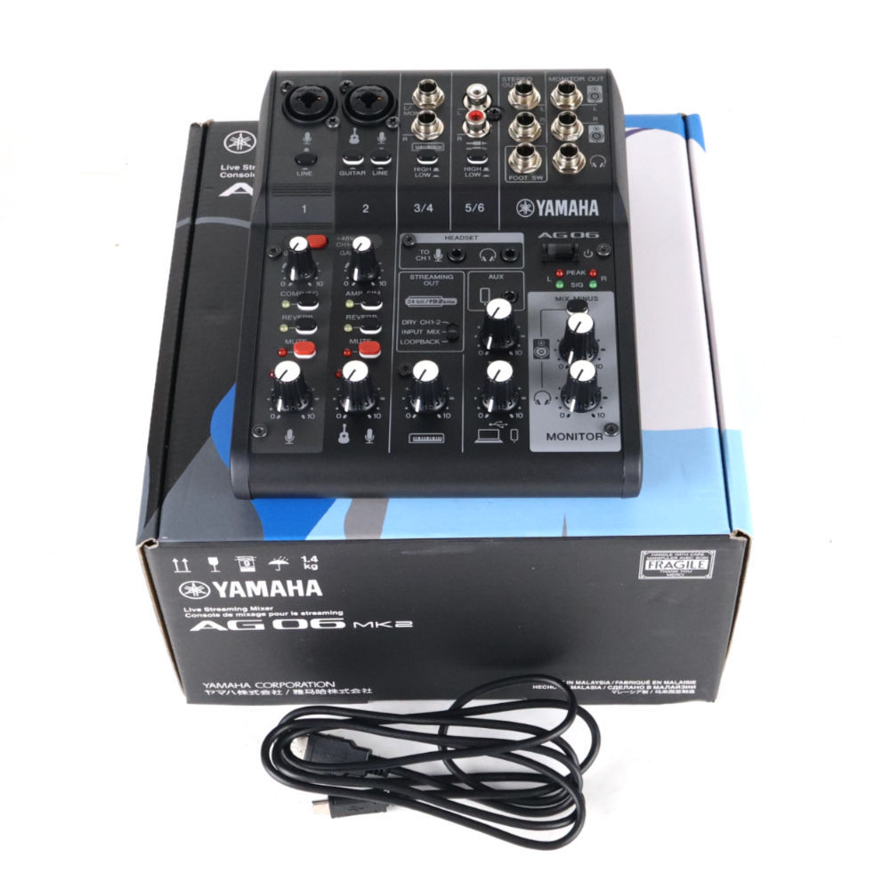 YAMAHA 【中古】 ヤマハ YAMAHA AG06 MK2 B 6チャンネル ライブ