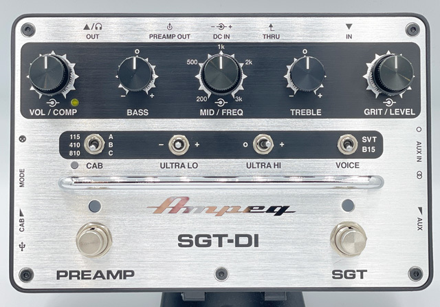 Ampeg SGT-DI ベースプリアンプ AMPEG SGT-DI ベースエフェクター プリアンプ おすすめ 初心者
