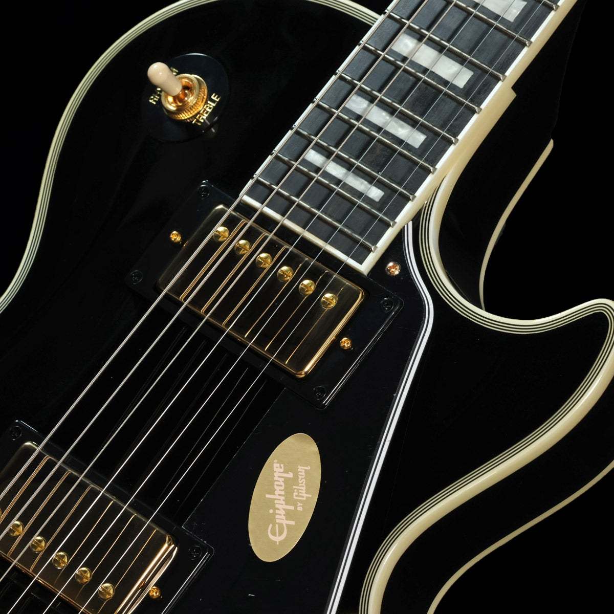 Epiphone Inspired by Gibson Les Paul Custom Ebony 【2ND品