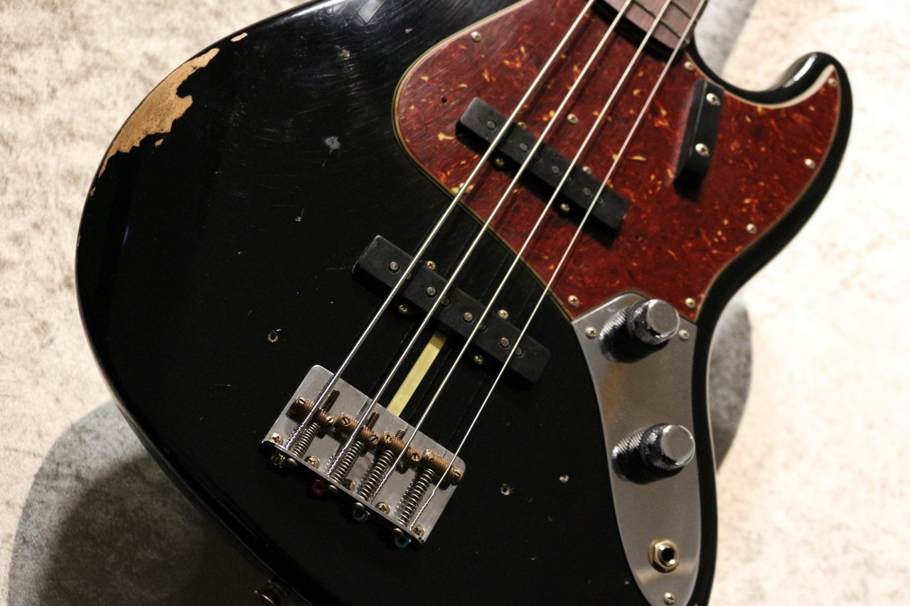 Fender Custom Shop 1962 Jazz Bass Relic -Aged Black-【スタックノブ 