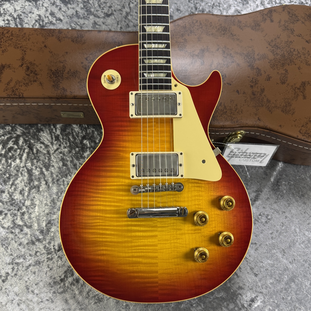 メーカー不明　虎杢　レスポール　スタンダード　3H メーカー不明 虎杢 レスポール スタンダード 3H メーカー不明 虎