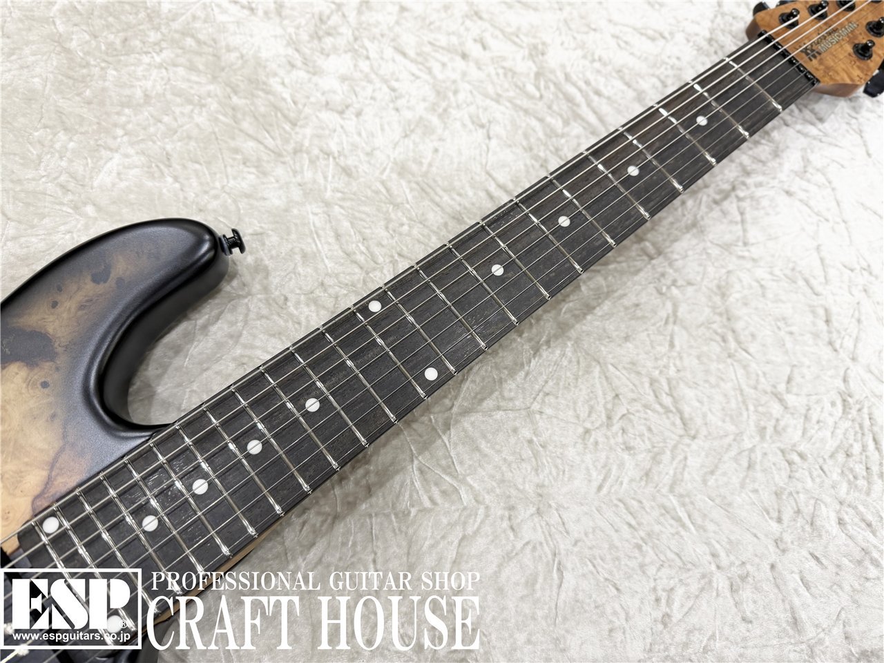 MUSIC MAN Jason Richardson Cutlass 7 / Buckeye Burl Natural（新品