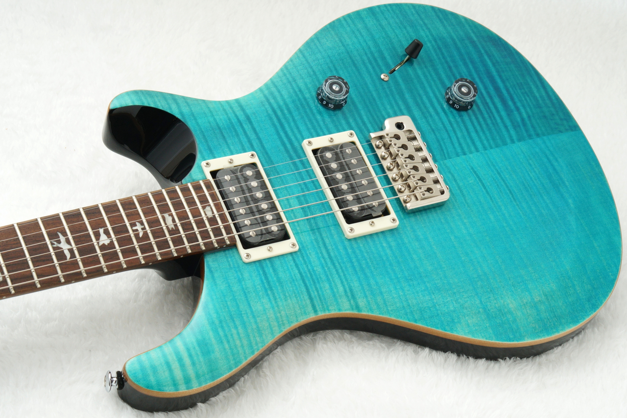 PRS(Paul Reed Smith) se custom24 (付属品多数) PRS SE Custom24 Quilt Package Teal Black エレキギター ポールリード