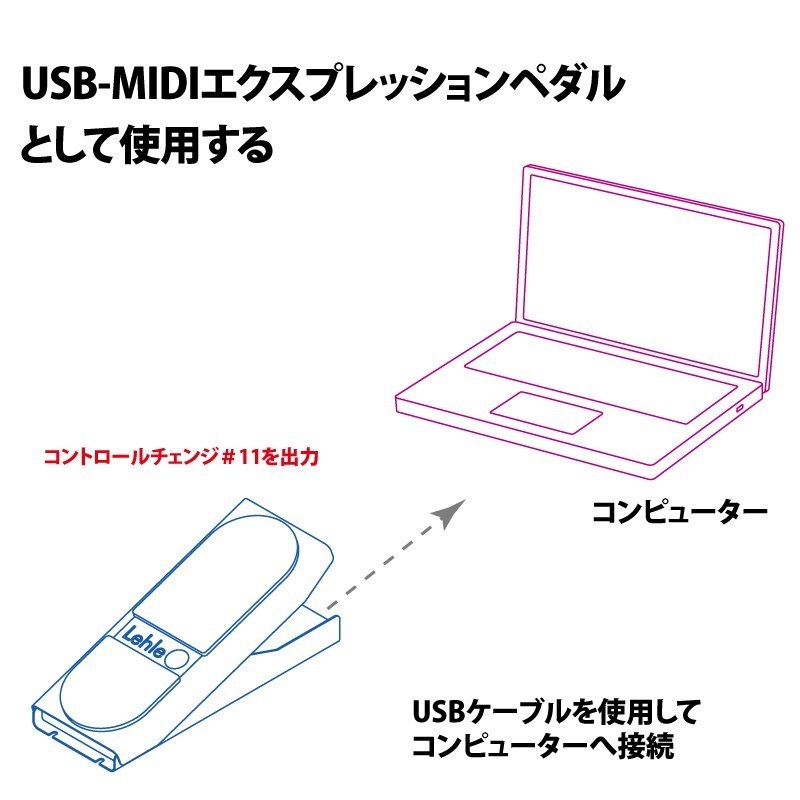 LEHLE DUAL EXPRESSION エクスプレッションペダル LEHLE DUAL EXPRESSION: 軽量で小型、そして2倍の精度