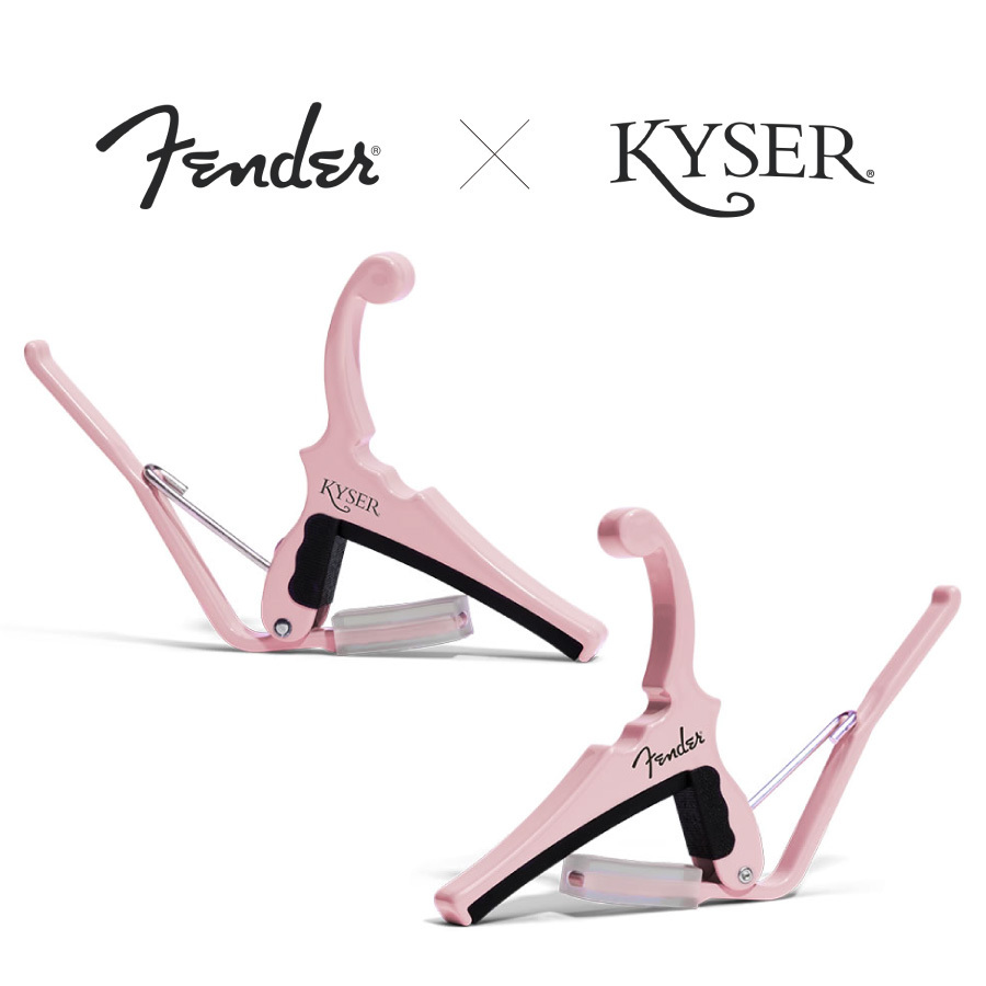 Fender × Kyser Classic Color QUICK-CHANGE ELECTRIC CAPO -Shell Pink -（新品）【楽器検索デジマート】