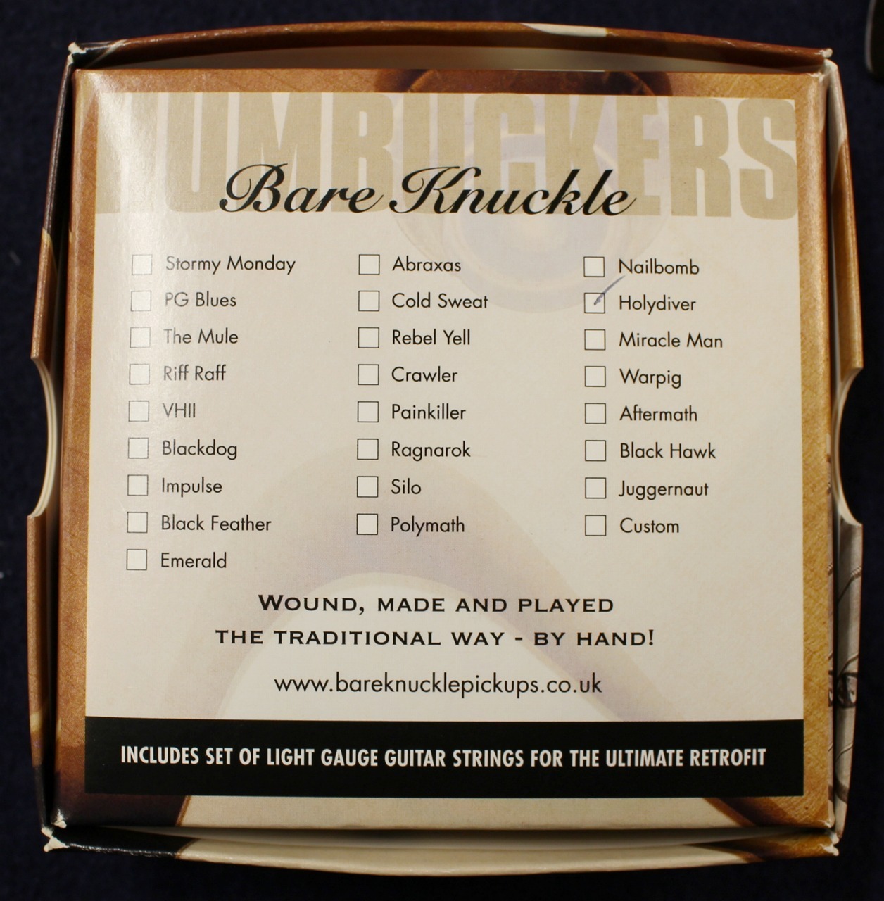 Bare Knuckle Pickups Holydiver 6string Set 【6弦用】【セット