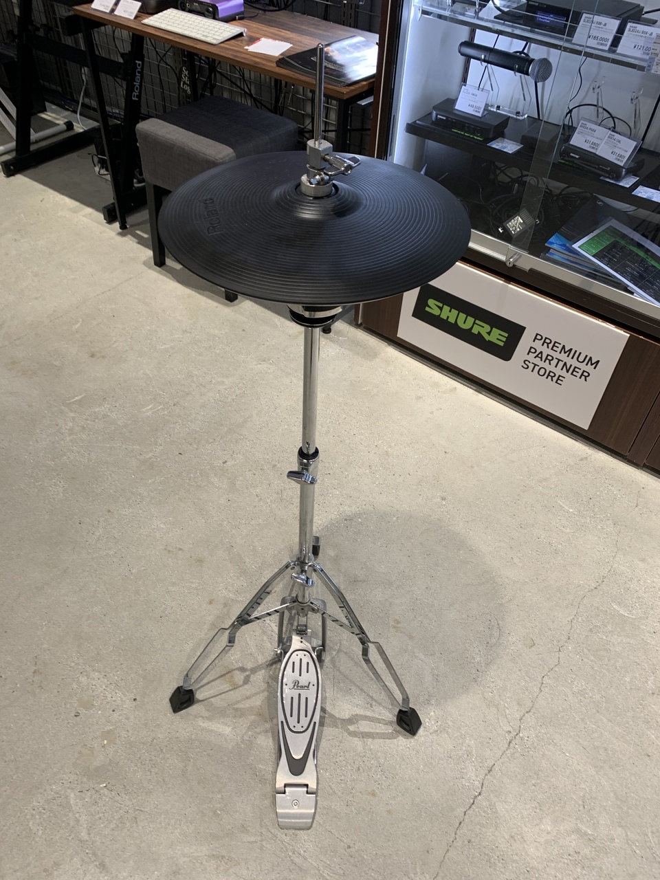 Roland V-Drum VH-11 ハイハットスタンド付きハイハットスタンド - 打楽器