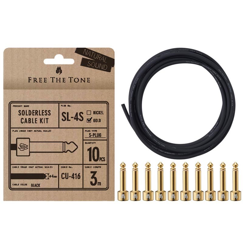 Free The Tone CU-416用ソルダーレスプラグキット [Lプラグ10個