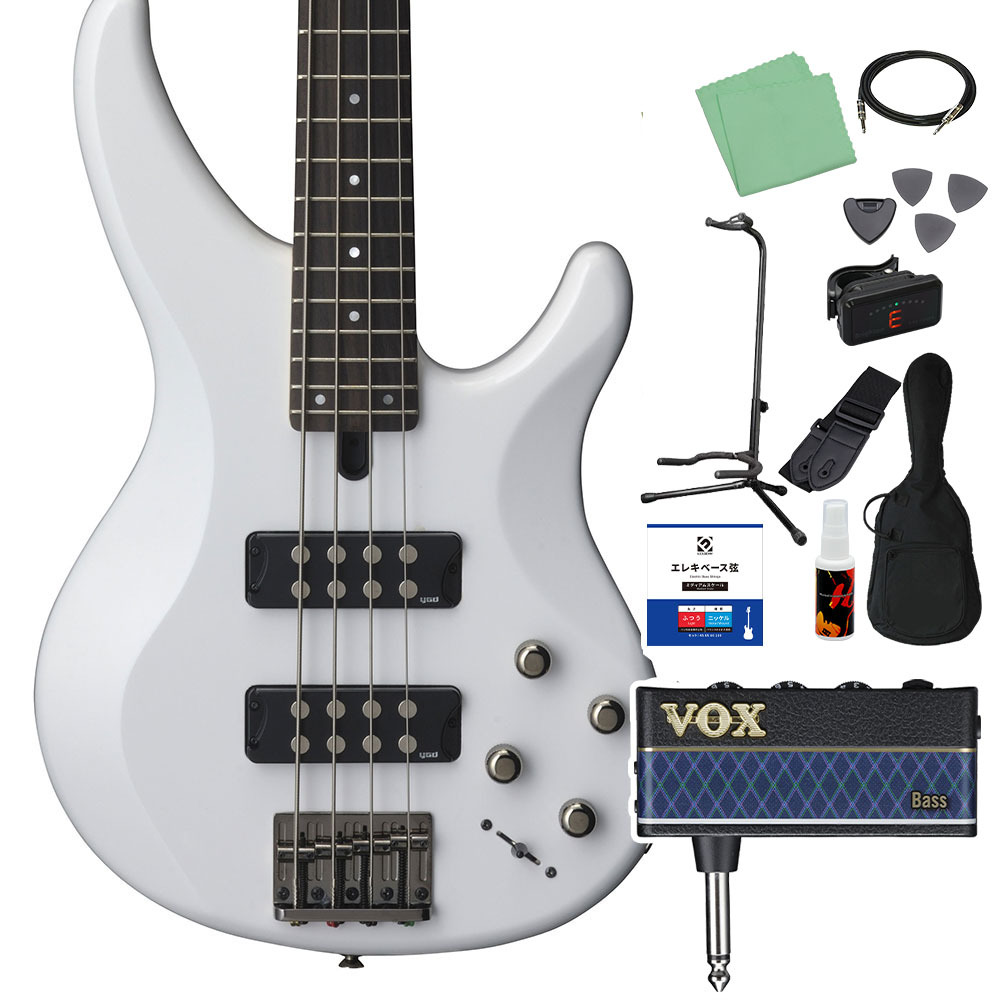 YAMAHA TRBX304 ベース 初心者12点セット 【amPlug付】 WH（新品/送料
