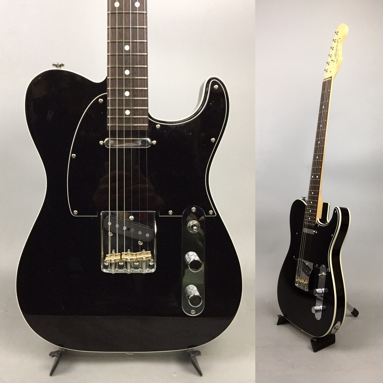 momose MT-1 黒 テレキャスター momose MT1-STD/R BLK / 黒PG ダブルバインディングモデル（中古/送料