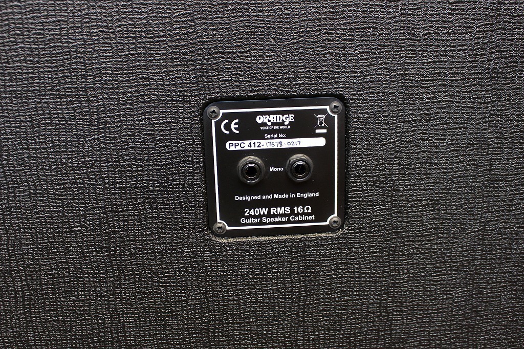 ORANGE PPC412 Cabinet Black 【送料無料】【Made in UK】【12inch×4発