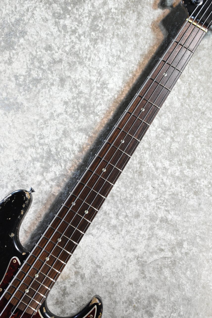 Xotic XJ-1T 5st Heavy Aged-Alder Body -Black/MH Roasted Maple/Rose