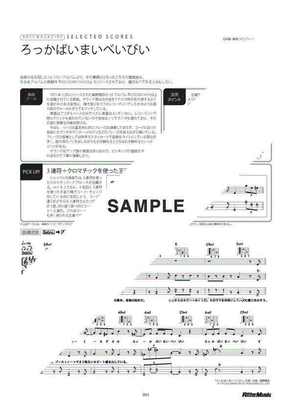 細野 晴臣 ろっかばいまいべいびい