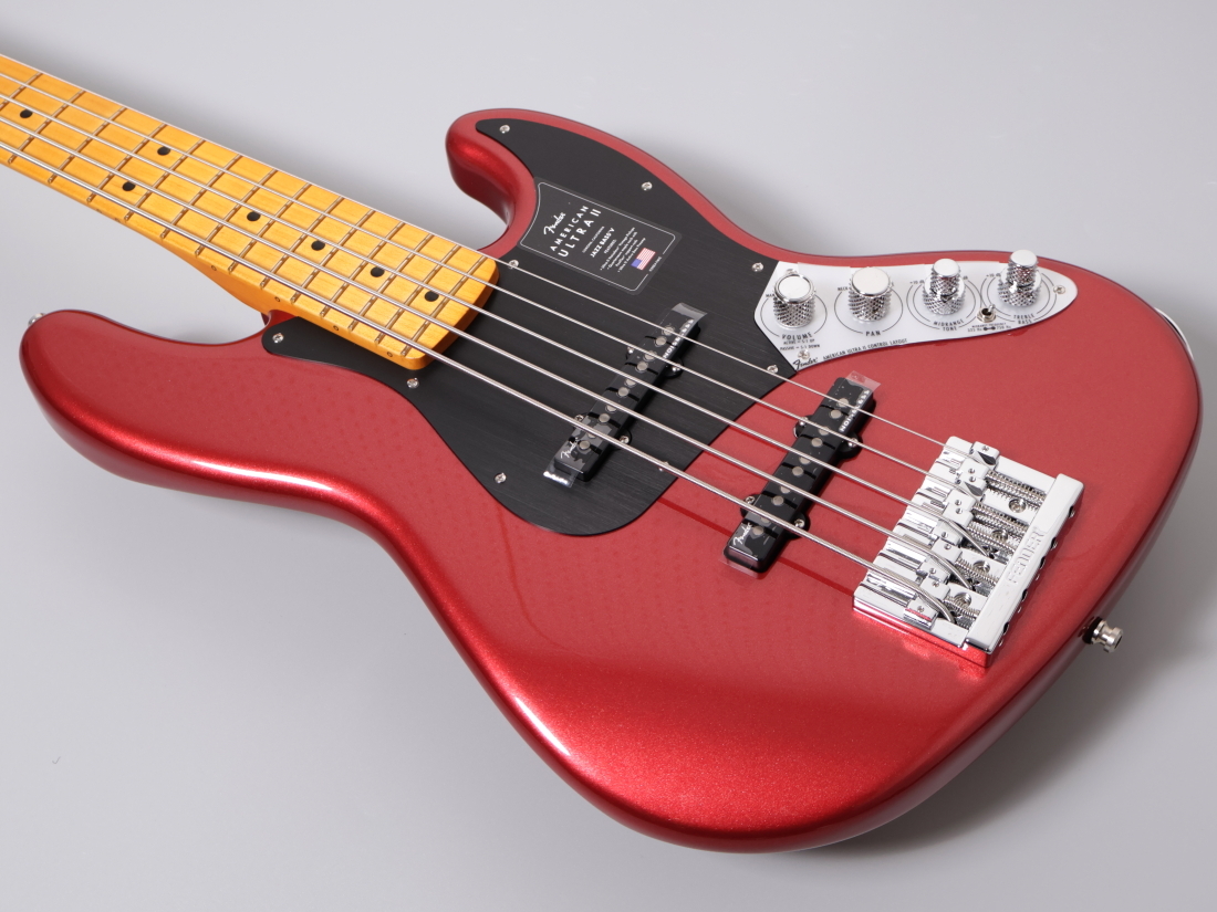 【弦新品】Vintage ジャズベース レッド 管BG Fender American Ultra II Jazz Bass V / Sinister Red【5弦】【4.54kg