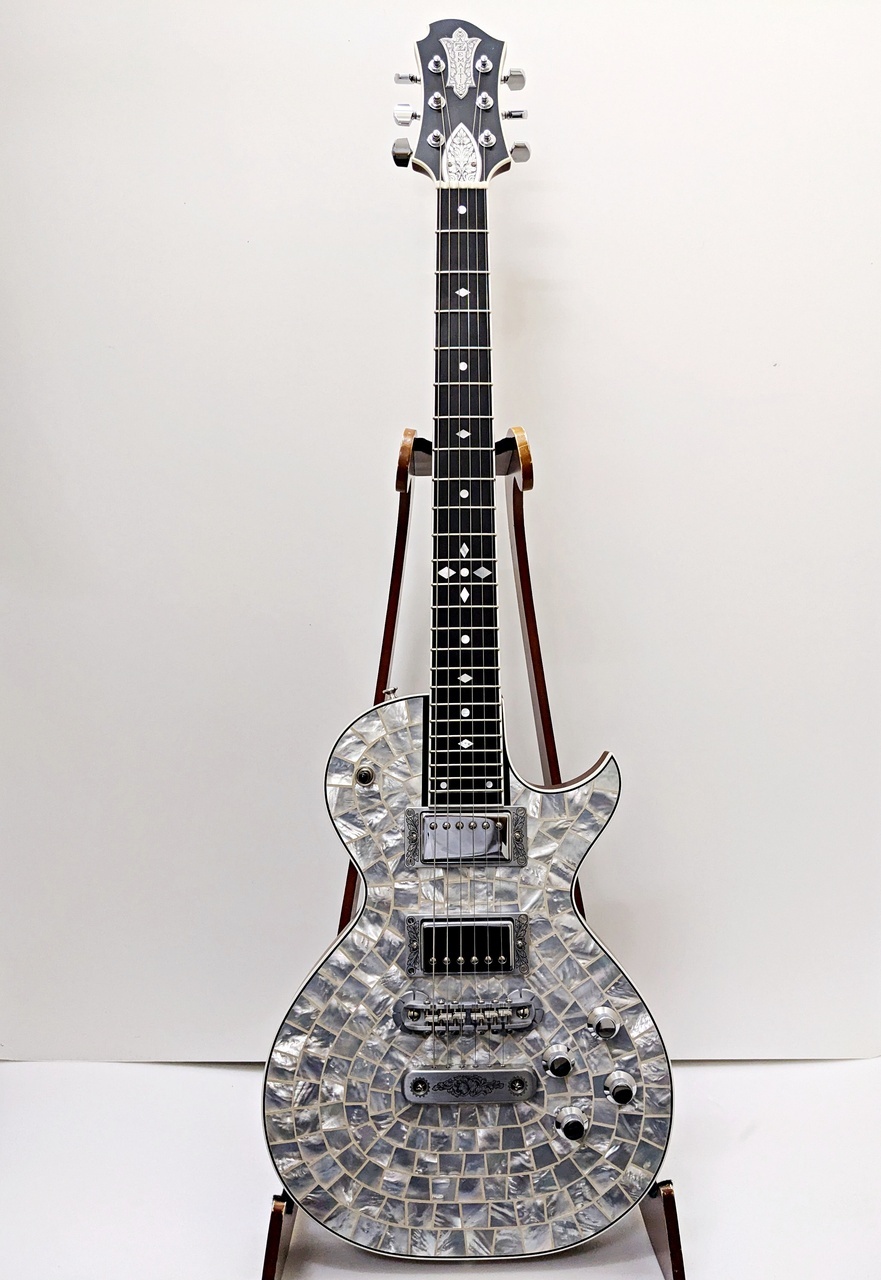 白いテッド ハンドメイド 4セット Zemaitis THE PORTRAIT Pearl Front Ultimate White 2H(新品
