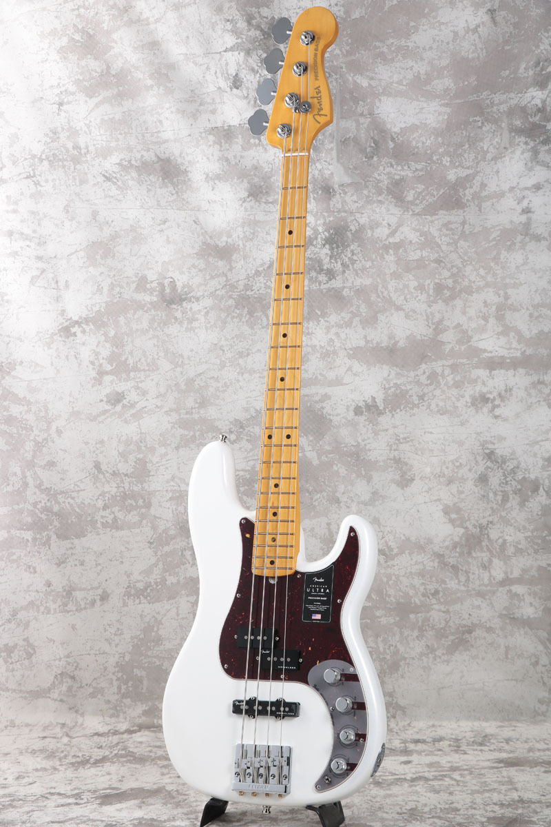 Fender American Ultra Precision Bass Maple Fingerboard Arctic