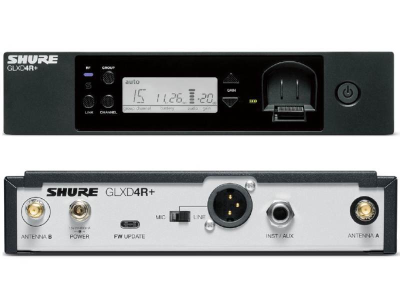 Shure GLXD14+/SM35 ◇ 2.4GHz帯 SM35 テーブルトップ型受信機付