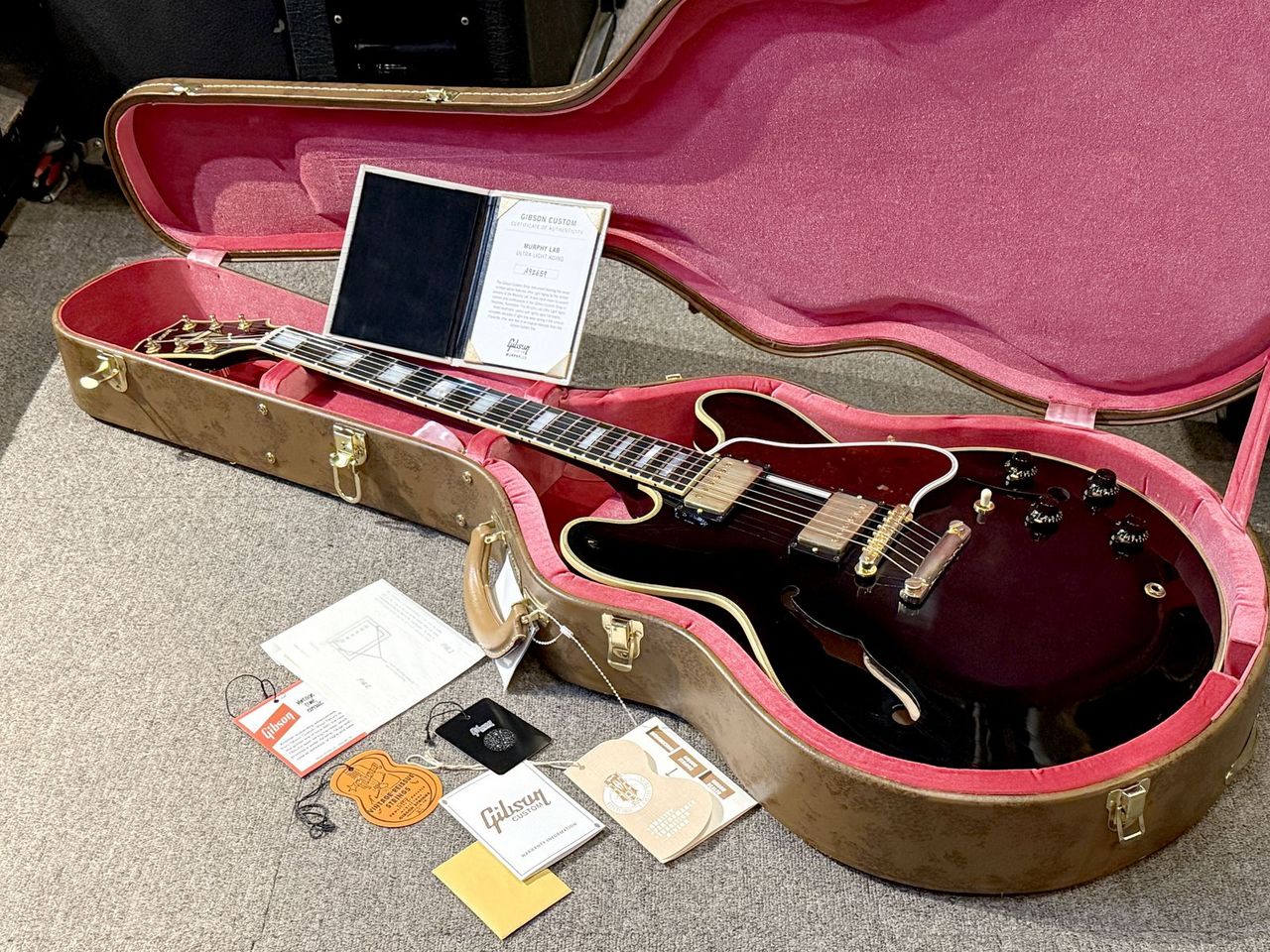 Gibson Custom Shop Murphy Lab 1959 ES-355 Ultra Light Aged Ebony