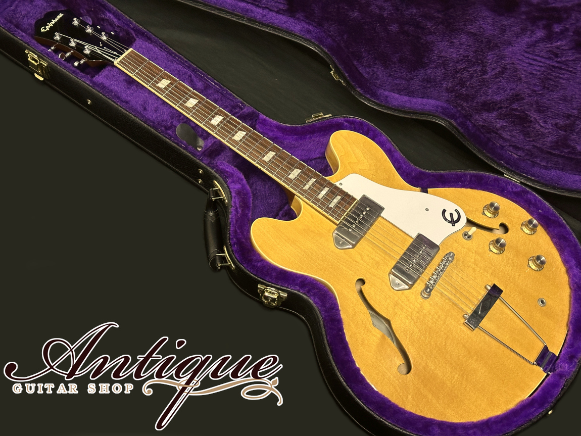 誠実 65 Elitist Epiphone Casino w Wood /Hi-Grade Natural 2006 ギター