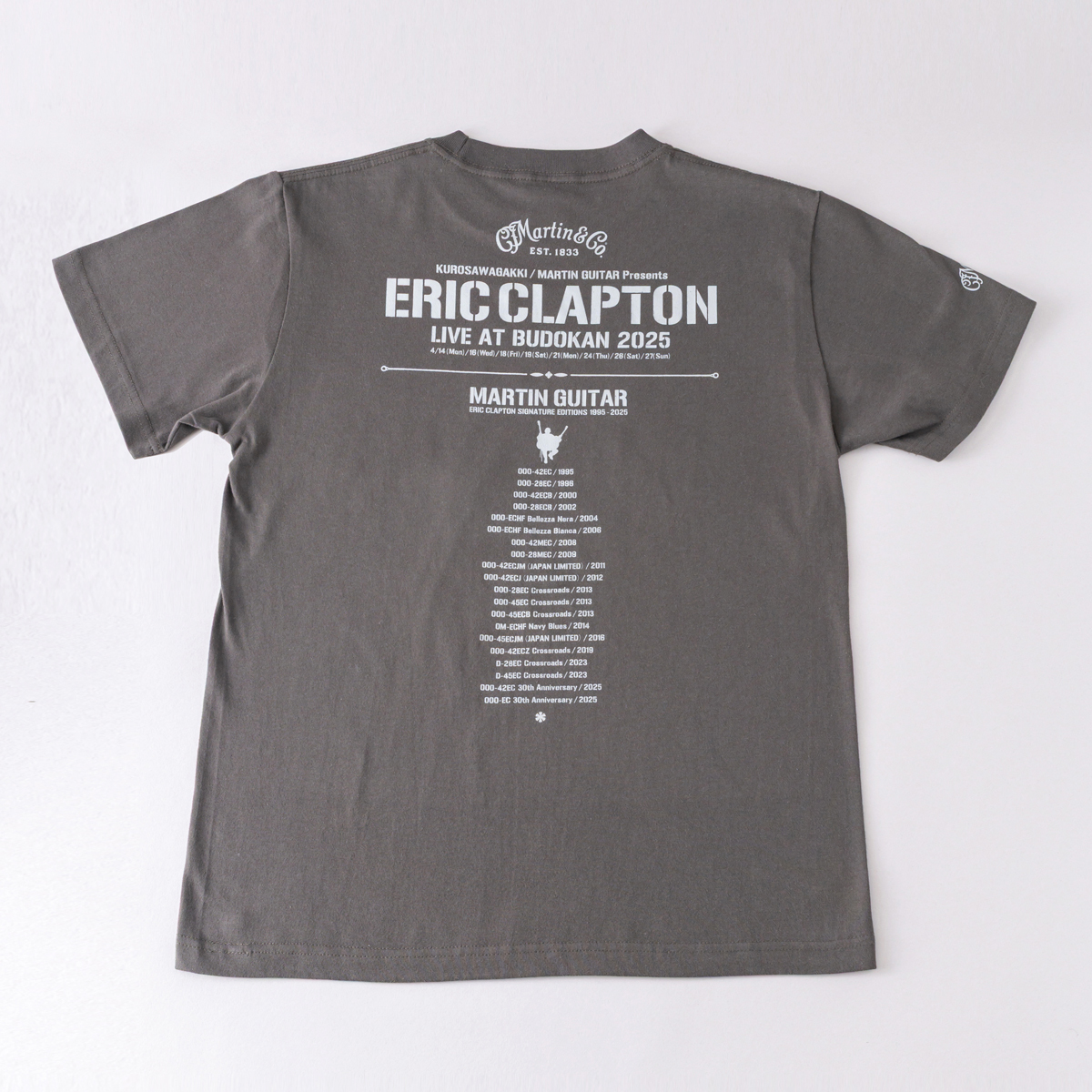 Eric Clapton x Martin Guitar 000-42EC(スミ)Tシャツ/XLサイズ