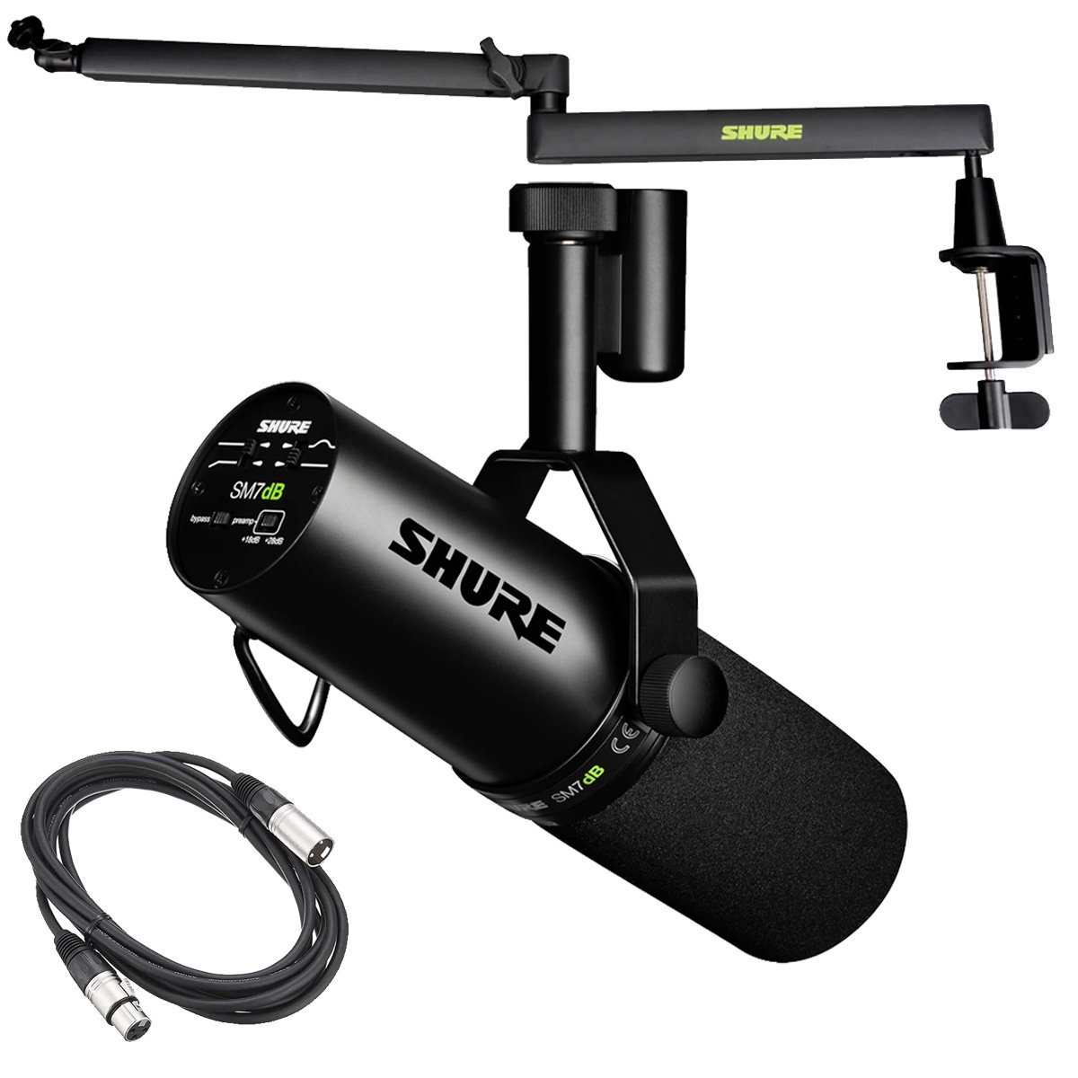 【美品】SHURE SM7dB XLRケーブル付 Amazon.co.jp: Shure SM7dB ダイナミックボーカルマイク プリアンプ