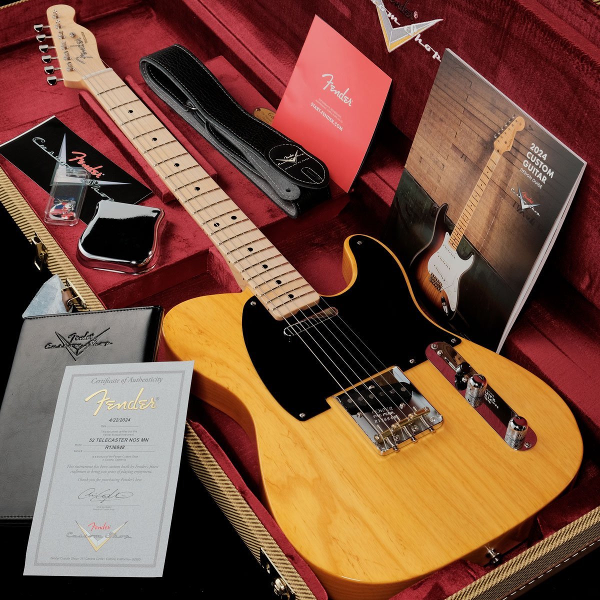 Fender Custom Shop Custom Built 1952 Telecaster NOS Amber 