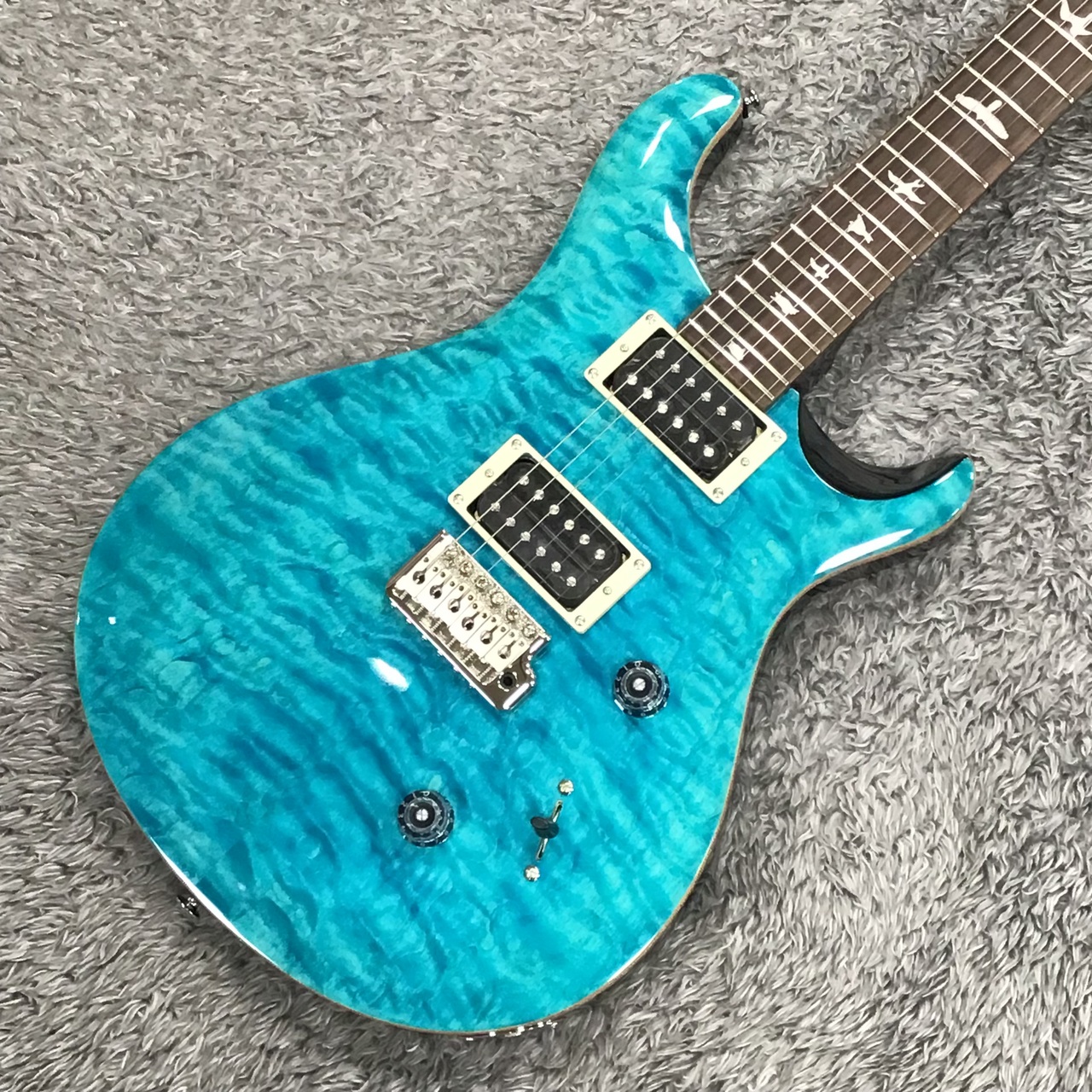 美品・良杢　PRS SE custom24 PRS C844QQEIB SE CUSTOM 24-08 QUILT Electric Guitar 113132