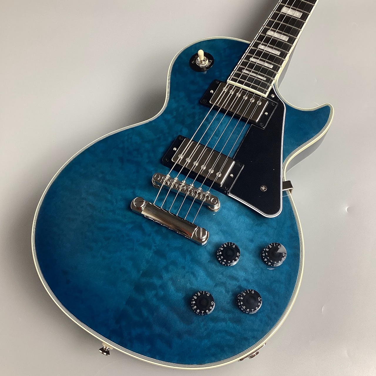 Epiphone Les Paul Custom Quilt Viper Blue エレキギター レス