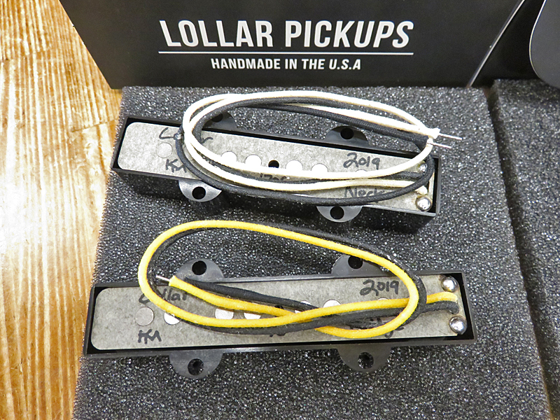 LOLLAR PICKUPS 1970s Jazz Bass black cover set（新品/送料無料