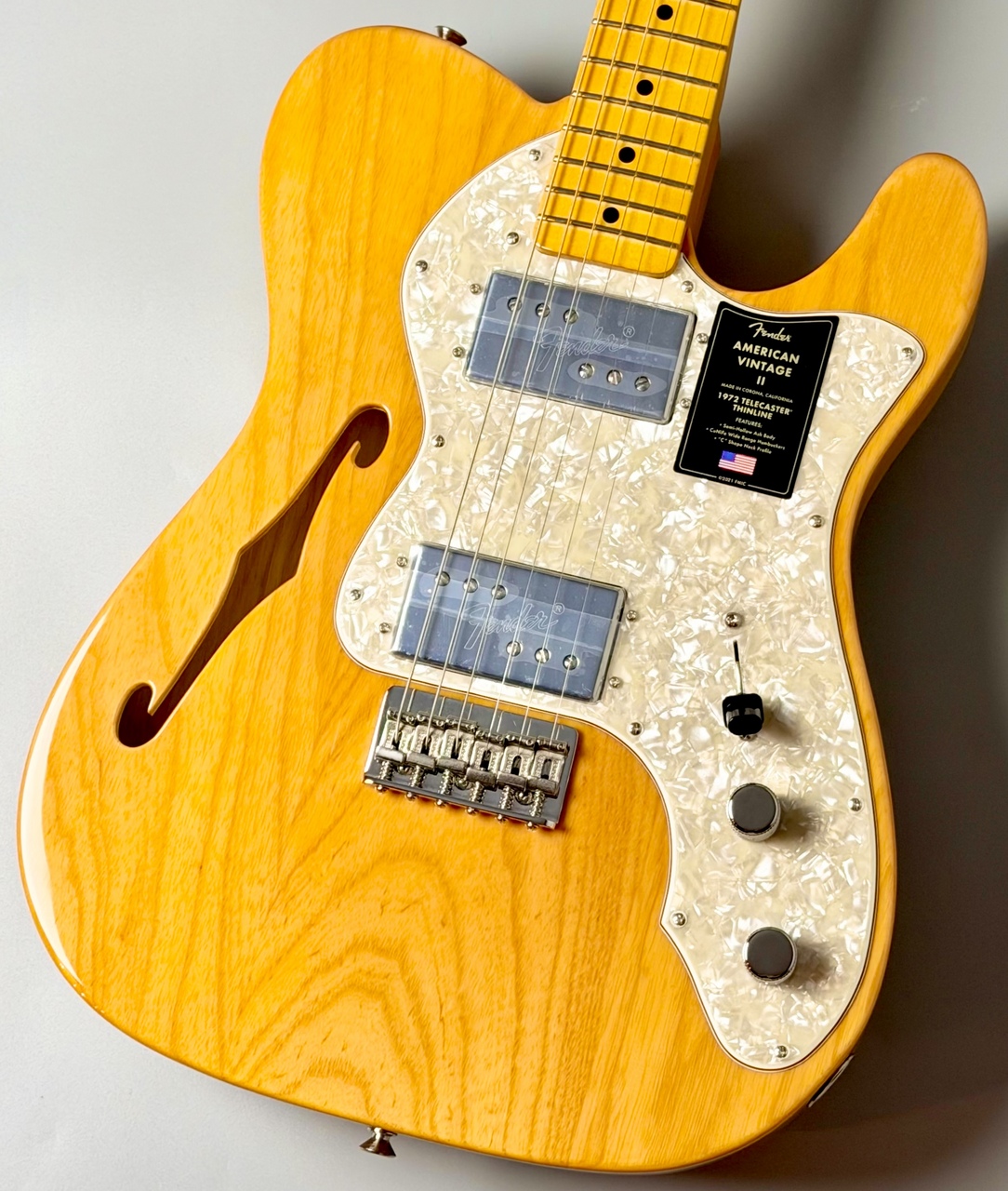 Fender American Vintage II 1972 Telecaster Thinline -Aged Natural