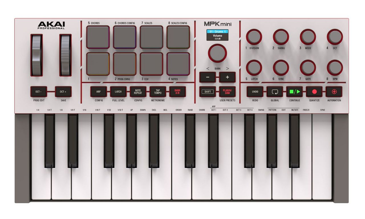 AKAI MPK Mini IV Grey MIDIキーボードコントローラー（新品