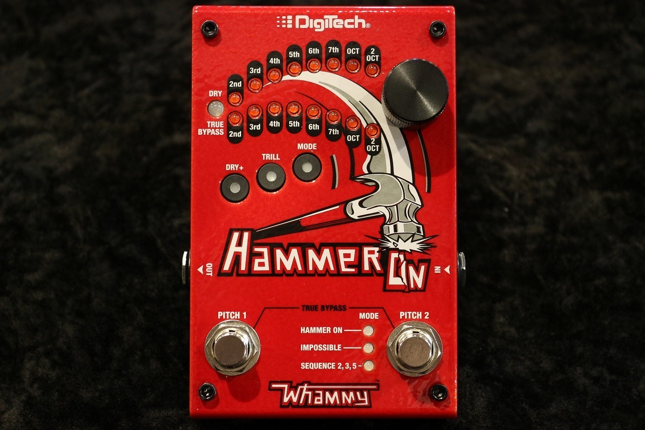 【動作確認済】Digitech HammerOn ハンマーオン　ピッチシフター DigiTechより、ハンマリングやトリル奏法のような効果が得られるピッチ