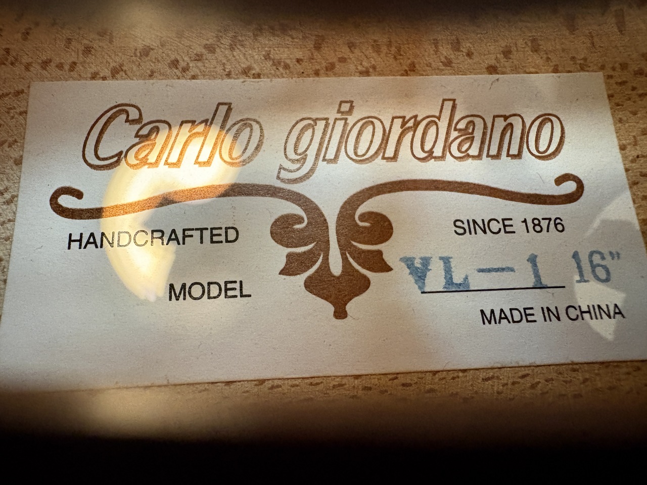 Carlo Giordano VL-1 16