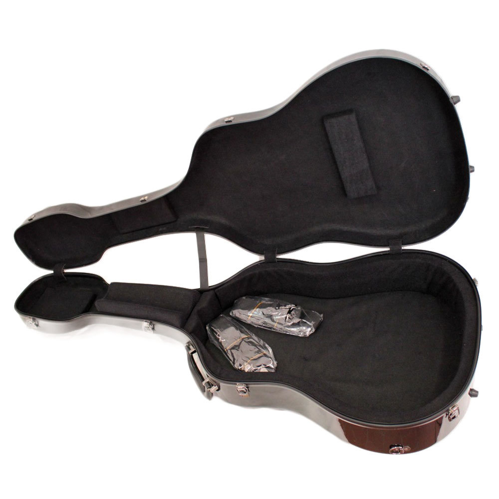 Grand Oply OM/OOO-style ブラック アコースティックギター用ケース（新品/送料無料）【楽器検索デジマート】